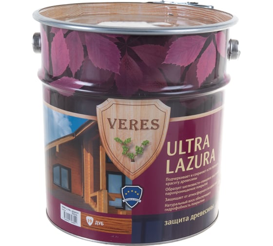 Пропитка Veres Ultra Lazura №19 дуб 9 л 1 205698