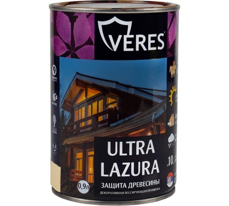 Пропитка Veres Ultra Lazura №29 калужница 0.9 л 1/6 205670
