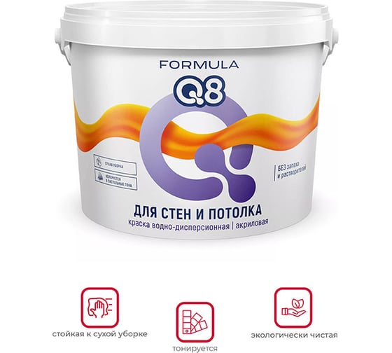 Водно-дисперсионная краска Престиж Formula Q8 интерьерная 25 кг 204031