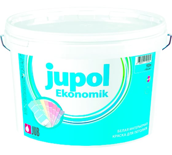 Краска Jub Jupol Ekonomik для стен и потолков 10 л 1/44 48275