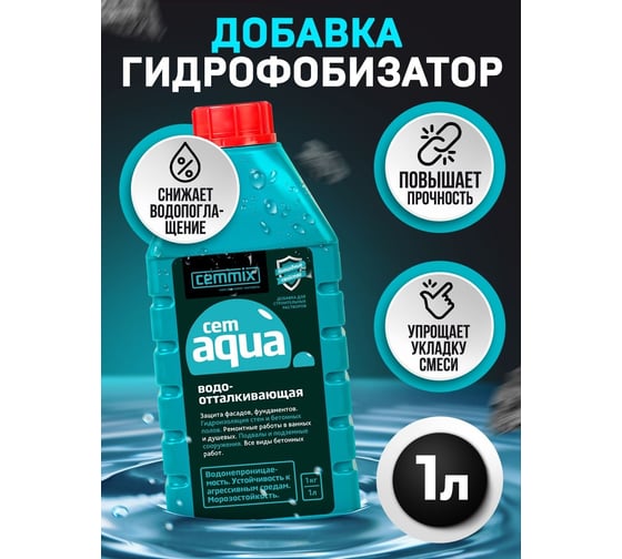 Водоотталкивающая добавка CEMMIX CEMAQUA 5 л 1/128 206772