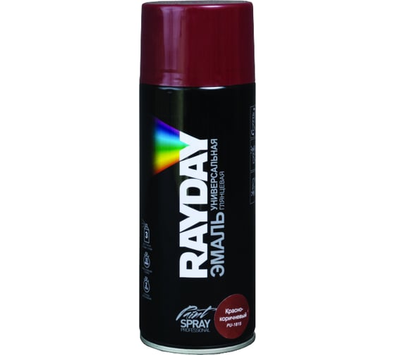 Акриловая краска аэрозоль Rayday красно-коричневая 520 мл 12 PU-1815 135000