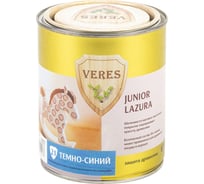 Пропитка Veres Junior Lazura №21 темно-синий 0.75 л 1/4 48879
