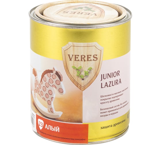 Пропитка Veres Junior Lazura №23 алый 0.75 л 1/4 48880 1