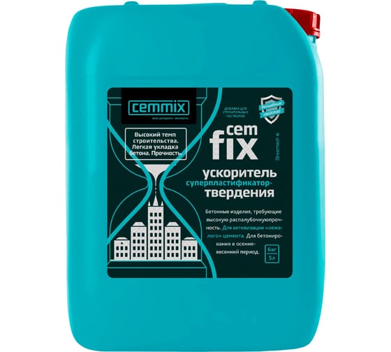 Ускоритель набора прочности Cemmix CemFix 5 л 206773