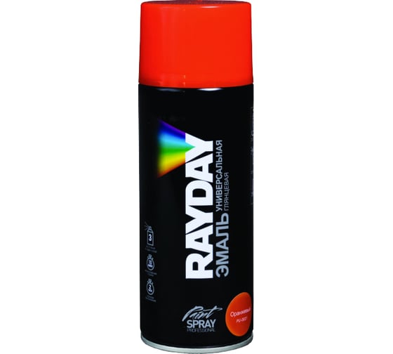 Акриловая краска аэрозоль Rayday оранжевая 520 мл 12 PU-0021 134998