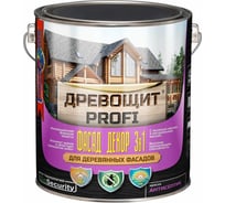 Краска-антисептик с защитой от плесени и грибка Красковия Древощит profi «фасад декор 3в1» тик 2,5 кг ER-00005623