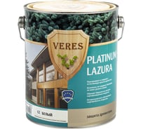Пропитка Veres Platinum Lazura №12 белый 2.7 л 1/4 48829