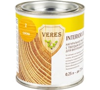 Масло Veres Oil Interior для внутренних работ №2 сосна 0.25 л 1/6 52292