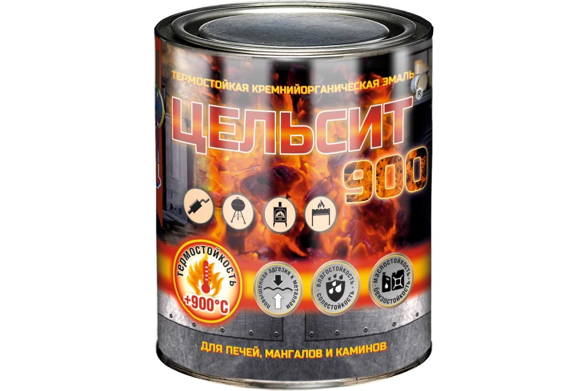 Матовая жаростойкая эмаль для печей, мангалов, каминов Красковия ...