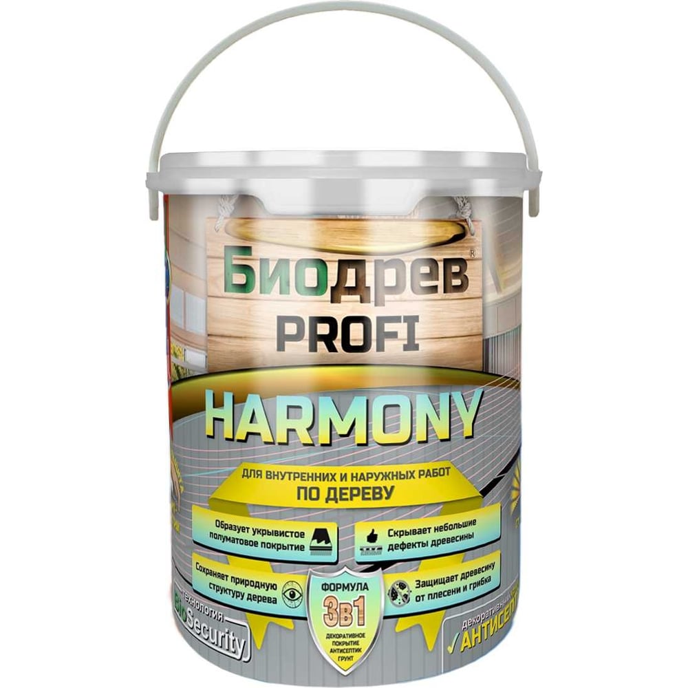 Кроющий антисептик с защитой от плесени и грибка Красковия Биодрев ...