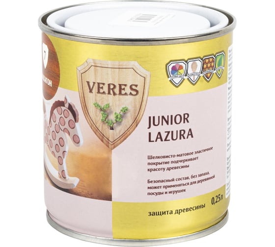 Пропитка Veres Junior Lazura №7 махагон 0.25 л 1/6 48853