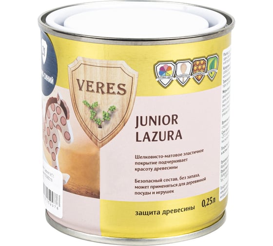 Пропитка Veres Junior Lazura №21 темно-синий 0.25 л 1/6 48860