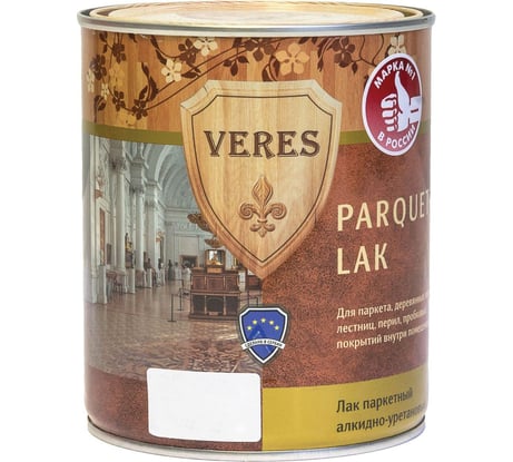Паркетный матовый лак Veres 0.75 л 1/6 45936