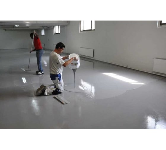 Двухкомпонентное эпоксидное покрытие для пола NEOTEX EPOXOL FLOOR A+В 13,5 кг серый RAL 7040 14621000