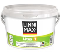 Краска водно-дисперсионная для внутренних работ LINNIMAX Litex 7 База 1 1,25 л 948105733