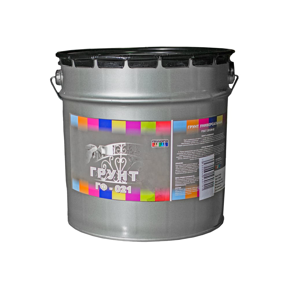 Грунт ИМПЕРИЯ ЦВЕТА ГФ-021 серый 20 кг 1/33 АККОРД 208814 - выгодная ...