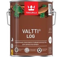 Антисептик TIKKURILA VALTTI LOG специальный для бревен, атмосферостойкий, тик 2,7л 700010352