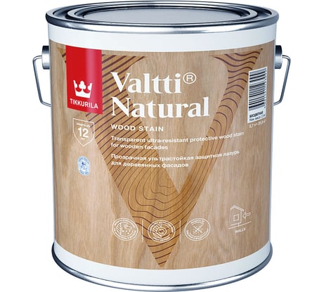 Антисептик Tikkurila VALTTI NATURAL полуглянцевая 2,7л 700011548