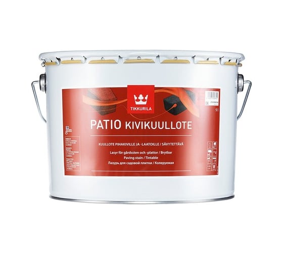 Лазурь TIKKURILA PATIO колеруемая для садовой плитки, бетона и камня 0,9л 27V61000110