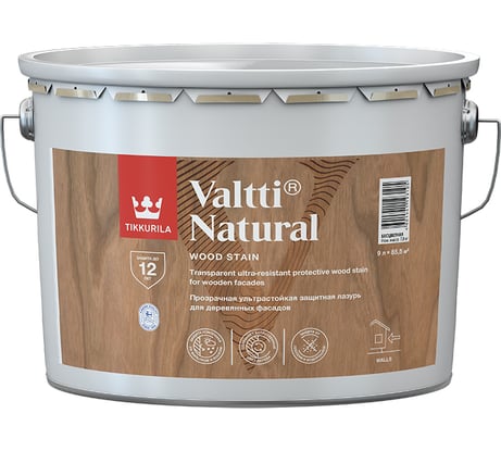 Антисептик Tikkurila VALTTI NATURAL полуглянцевая 9л 700011549