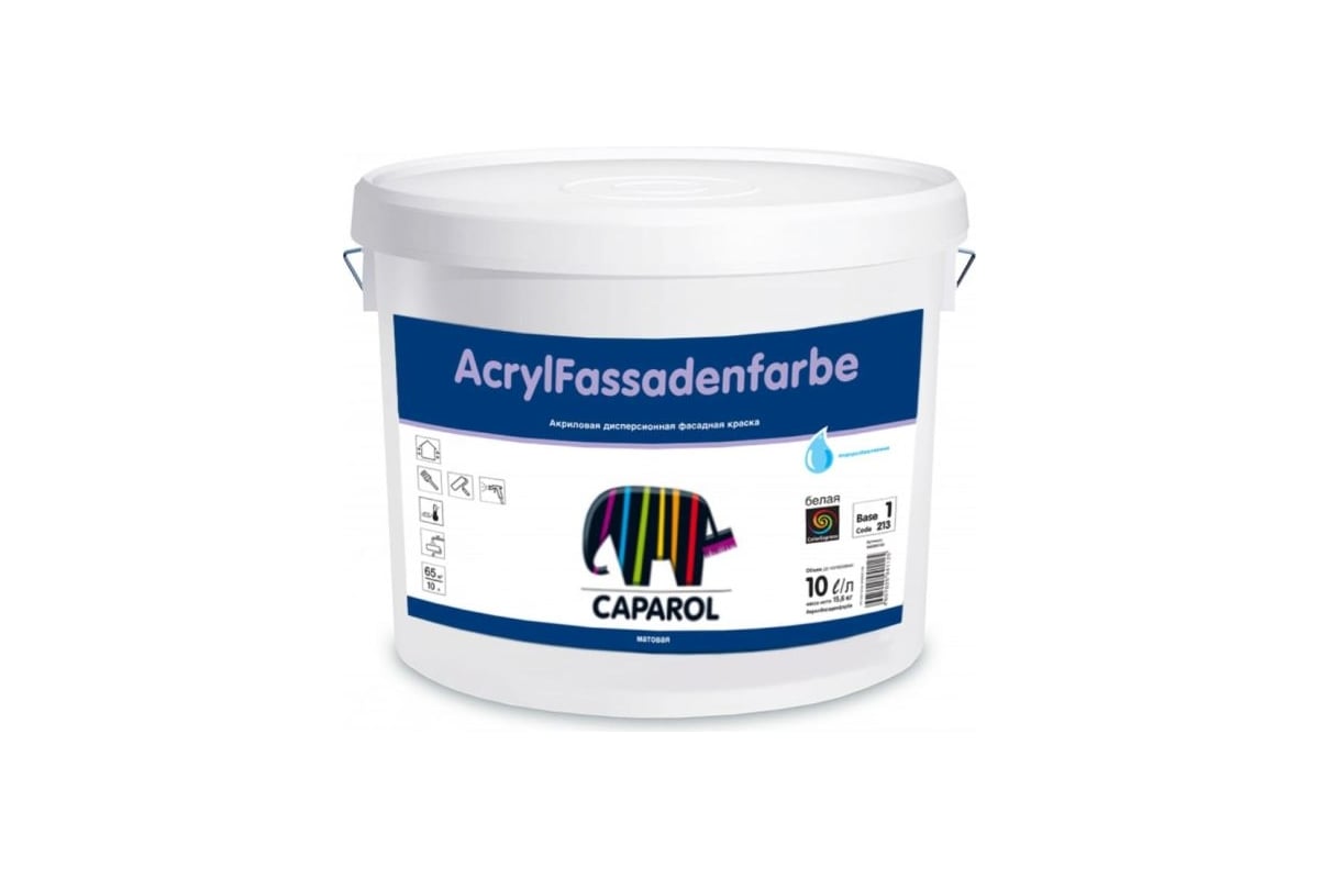 Краска CAPAROL ACRYL FASSADENFARBE Pro база 1, фасадная ...