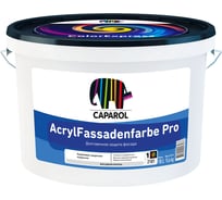 Краска CAPAROL ACRYL FASSADENFARBE Pro база 1, фасадная, водоразбавляемая, матовая, 10 л 948104965