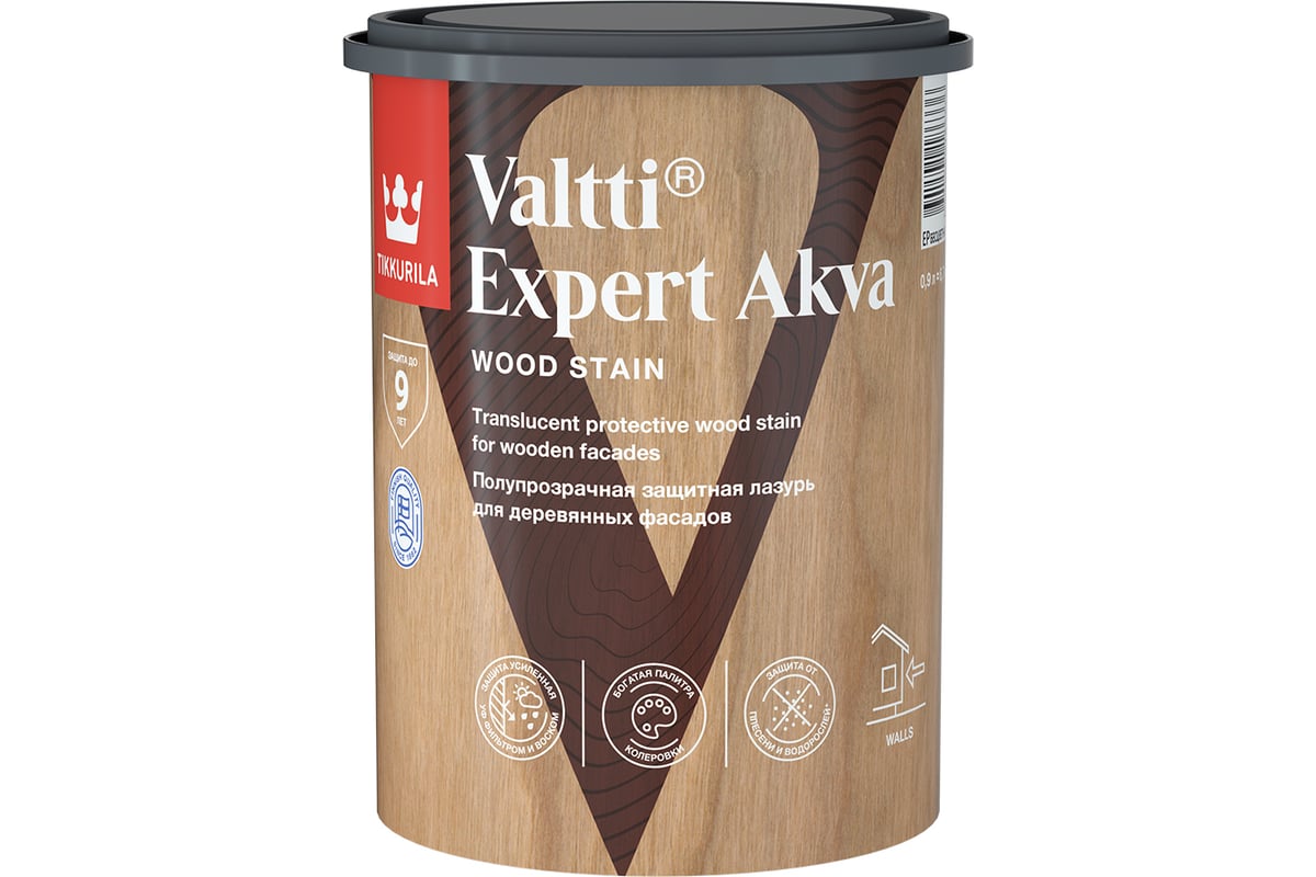 Антисептик Tikkurila VALTTI EXPERT AKVA белый дуб 0,9л 700009611