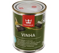Антисептик TIKKURILA VINHA кроющий, водоразбавляемый, полуматовый, база A 0,9л 30063020110