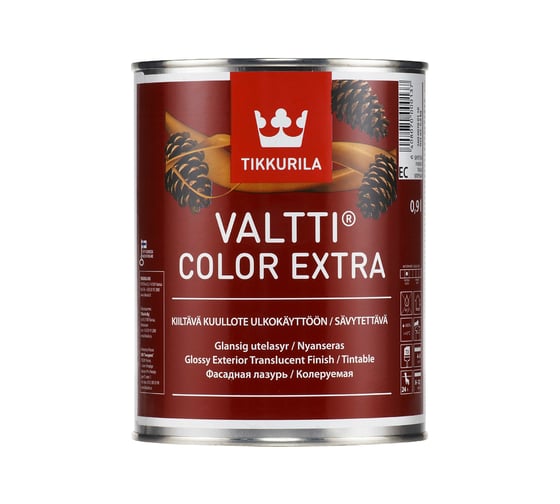 Лазурь TIKKURILA VALTTI COLOR EXTRA фасадная на маслянной основе, глянцевая 9л 56000700160