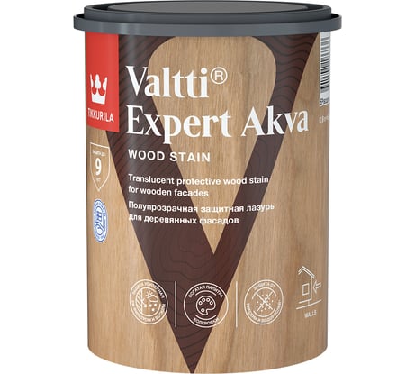 Антисептик Tikkurila VALTTI EXPERT AKVA палисандр 0,9л 700009595
