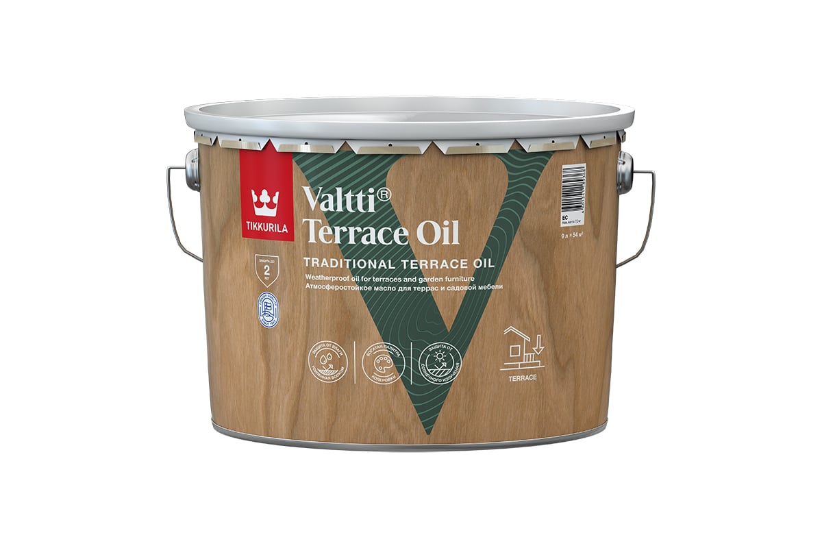 Масло для террас Tikkurila VALTTI TERRACE OIL EC 9л 700010365