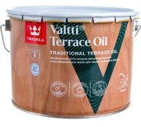 Масло TIKKURILA VALTTI TERRACE OIL для террас и садовой мебели, бесцветный 9л 700010365