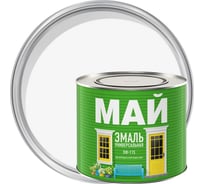 Эмаль ПФ-115 МАЙ универсальная для наружных и внутренних работ, белая 1,9кг 205350