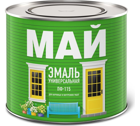 Эмаль МАЙ ПФ-115 серая, 1.9 кг 205347