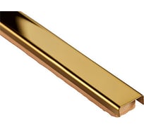 Бордюр металлический ПЛИТКА-АРТИ золото глянцевый 22x600 БМ 267-В