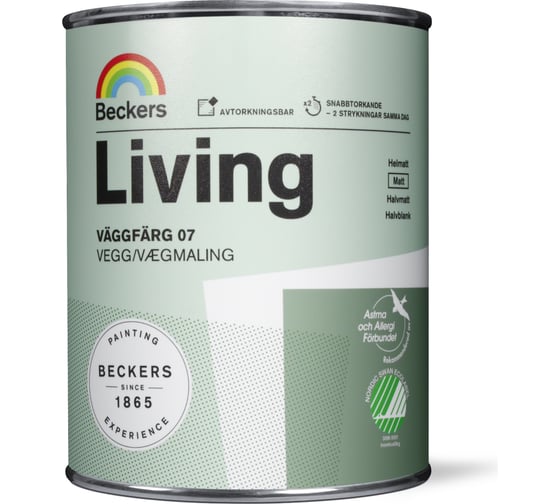 Краска Beckers Living Vaggfarg 07 C мат 0,9 л 710000340