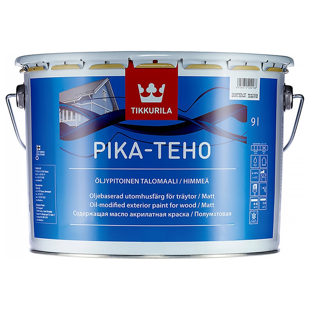 Фасадная краска Tikkurila PIKA TEHO акрилатная с добавлением масла .