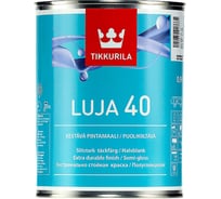 Антигрибковая краска TIKKURILA LUJA 40 для влажных помещений, полуглянцевая, база A 0,9л 80560010110 21823