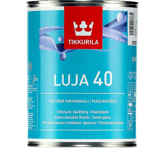 Tikkurila Siro Himmea 9 л. Грунтовка Tikkurila otex akva. Краска Tikkurila Miranol а 9л. Краска Tikkurila Luja 7 матовая.