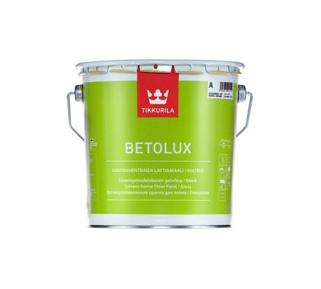 Краска TIKKURILA BETOLUX для пола алкидно уретановая, глянцевая, база A 2,7л 27060010130 22142