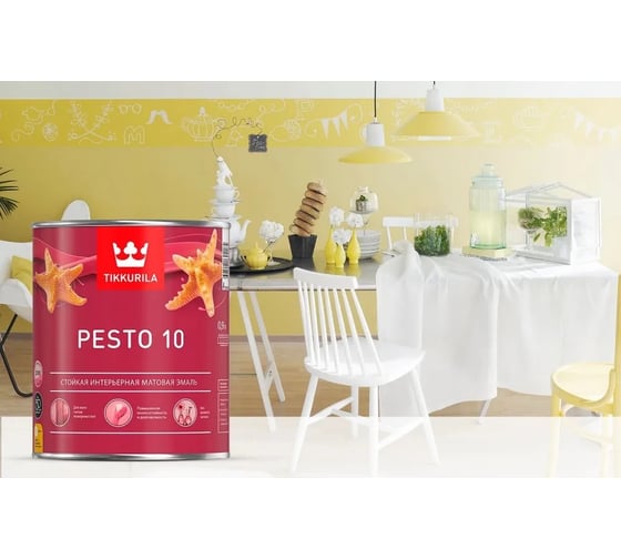 Краска Tikkurila  PESTO 10 база A 0,9 л 700001164