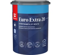 Краска Tikkurila EURO EXTRA 20 моющаяся для влажных помещений, база A 0,9л 700001105