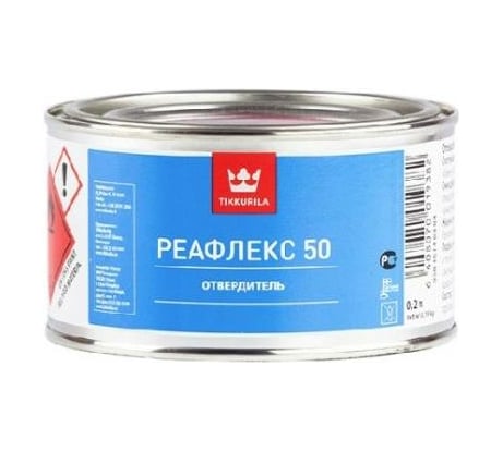 Отвердитель TIKKURILA REAFLEX 50 для двухкомпонентной, эпоксидной эмали для ванн и бассейнов 0,2 л 93015140304