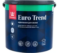 Краска для обоев и стен Tikkurila EURO TREND база A 2,7л 700009617