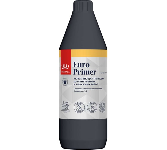 Грунтовка Tikkurila EURO PRIMER 0,9 л 700001236 1