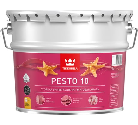 Краска Tikkurila PESTO 10 база A 9 л 700001166