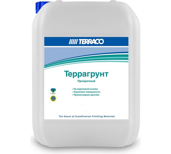 Глубокопроникающий грунт TERRACO ТЕРРАГРУНТ универсальный , белый 5кг 681205
