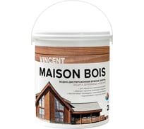 Водно-дисперсионная краска-лазурь VINCENT MAISON BOIS для защиты деревянных изделий, баз C 2л 105-040