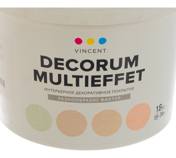 Декоративное покрытие VINCENT DECOR UM MULTIEFFET D 2 для внутренних работ 18кг 089-020